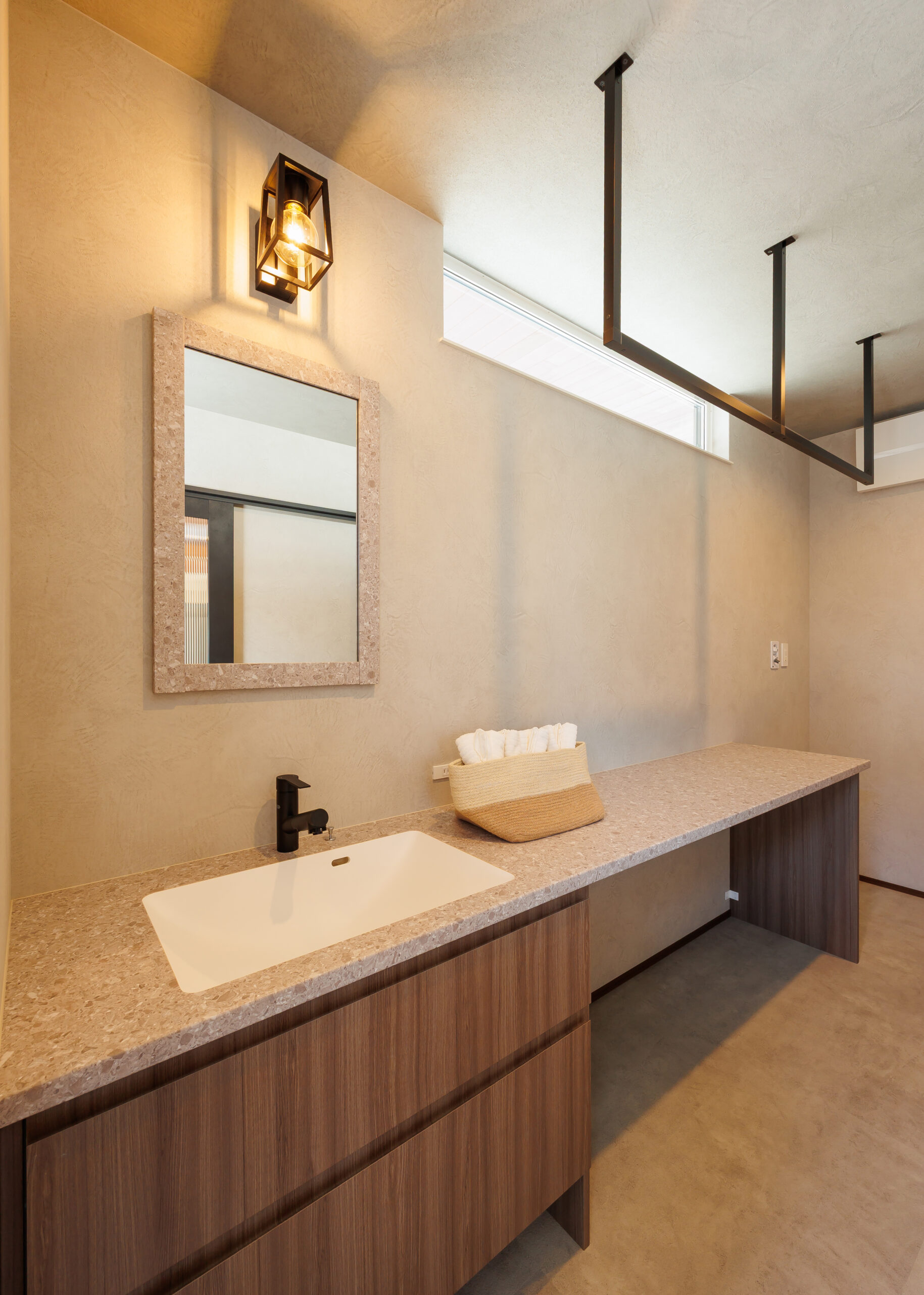 平屋モデル 造作洗面台